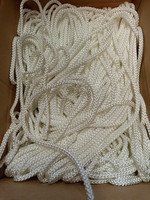 Flätad polyester Ø 5 mm, 400 m/krt, vit (M)