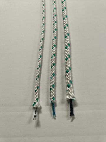 PP-multifilament Ø 6,0 mm, 200/krt, vit/grön (M)