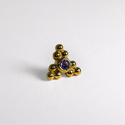 Gold triple cluster Sabrina