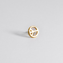 Gold peace sign