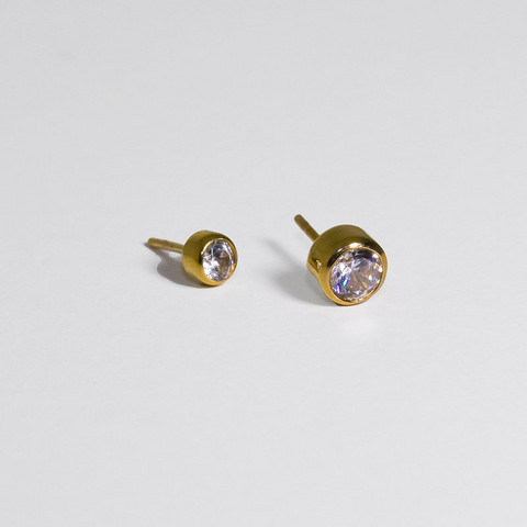 Gold bezel gem