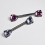 Prong-set nipple bar