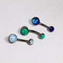 Opal navel bar