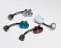 Oval cut navel bar
