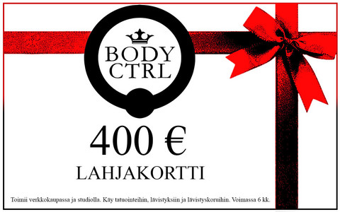 Lahjakortti 400 euroa