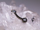 Double gem curved bar
