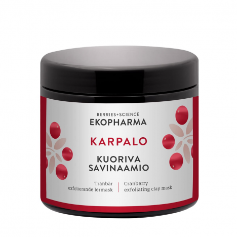 Karpalo kuoriva savinaamio