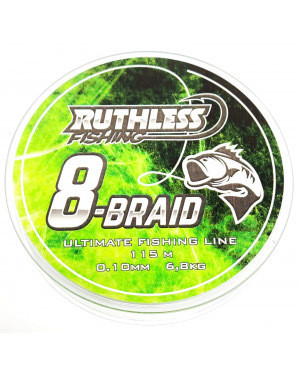 Ruthless 8-Braid Kuitusiima 0,12mm