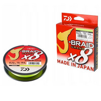 Daiwa J-Braid Grand 0,10 kuitusiima, väri chartreuse