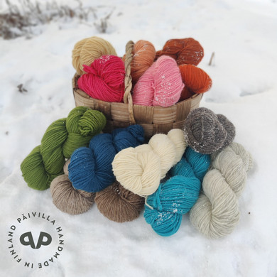 Erilaisten lankojen vastaavuudet ja sopivuus Päivillan neuleohjeisiin