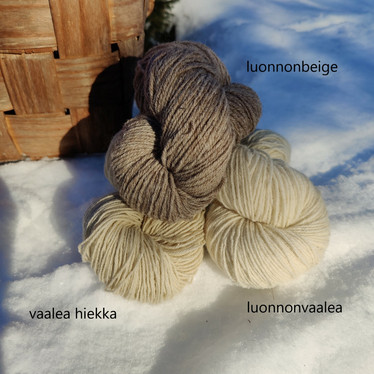 Päivillanka (230m/100g) luonnonsävyt