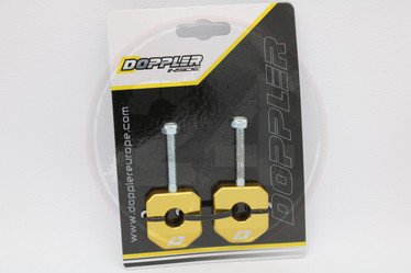 Ketjunkiristin pari 12mm alumiini kulta, Aprilia / Derbi / Gilera