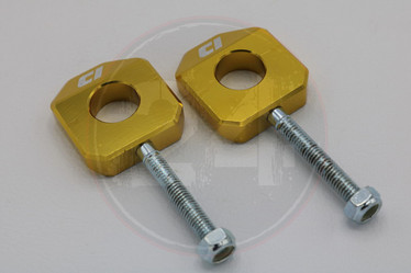 Ketjunkiristin pari 15mm alumiini kulta, Aprilia / Derbi / Gilera