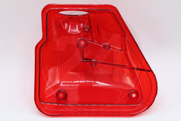 Ilmansuodatin kotelon kansi läpinäkyvä punainen, Minarelli vaaka / Kiina skootterit 2T