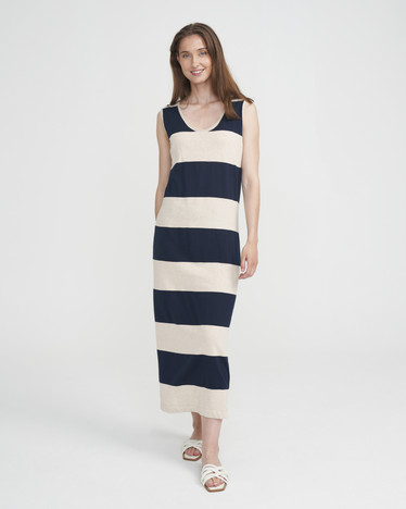 Holebrook Katja tank dress - merihenkinen maksimekko