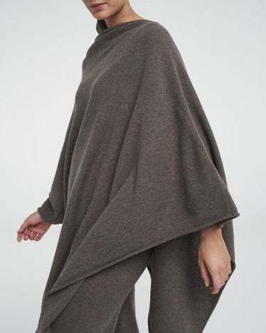 Holebrook Sofie poncho dark taupe