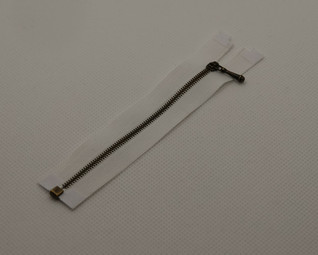 Vetoketju 10 cm, avomalli, valkoinen