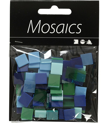 Minimosaiikki 10 x 10 mm, sinisen sävyt