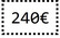 Gift card 240 EUR