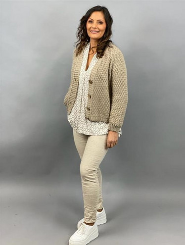 Neuletakki, beige