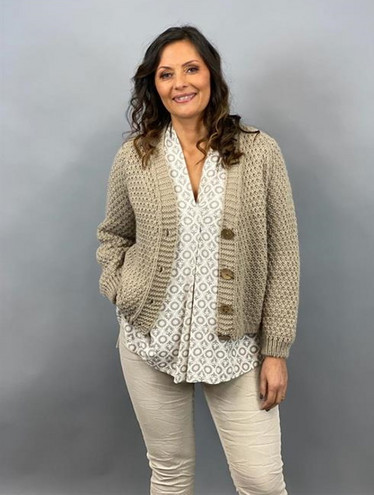 Neuletakki, beige