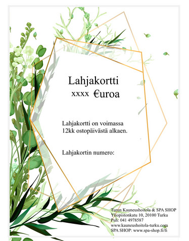 Lahjakortti  100€UROA