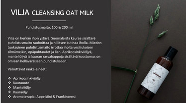 Unna Nordic VILJA Cleansing Oat Milk  100 ml