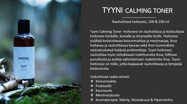 Unna Nordic Hoitovesi, TYYNI Calming Toner   100ml