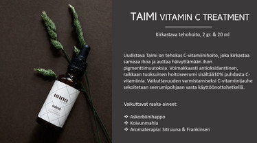 Unna Nordic  TAIMI  seerumi 20 ml+ 2 g   Vitamin C Treatment