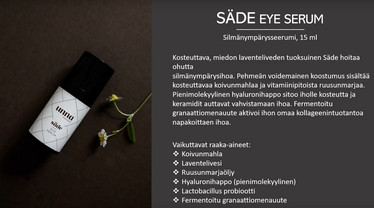 Unna Nordic Seerumi silmäympäryksille , SÄDE Eye Serum 15 ml