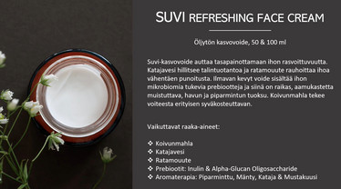 Unna Nordic Hoitovoide, SUVI Refreshing Cream  50 ml