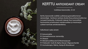 Unna Nordic Hoitovoide, KERTTU kosteutta ja ravintoaineita sisältävä hoitovoide kasvoille  50 ml