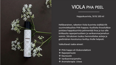 Unna Nordic Kasvokuorinta, VIOLA PHA Peel  50 ml