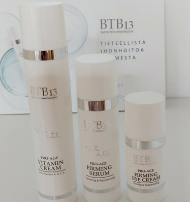 BTB 13 Vitamiini paketti kasvoille 3 tuotetta