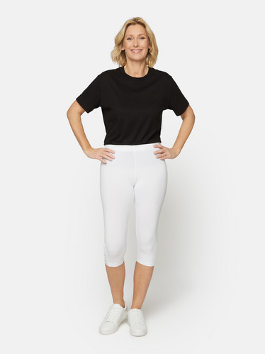 Tyylikkäät leggingsit, valkoinen