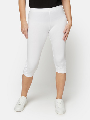 Tyylikkäät leggingsit, valkoinen