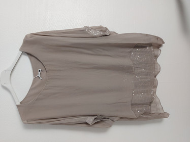 Silkkitunika Sara, Taupe