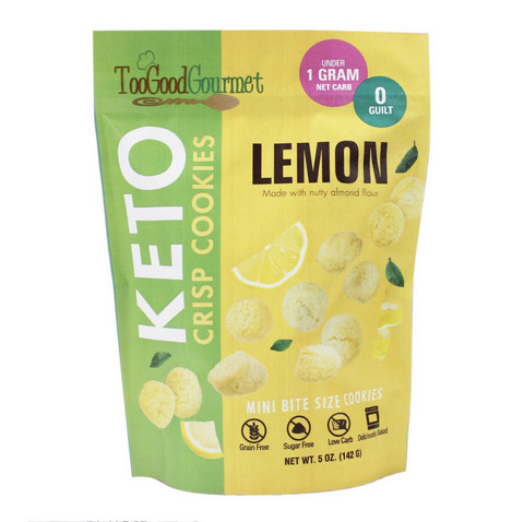 Crispy KETO Bite Sized Cookies Lemon