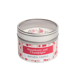 Strawberry Fizz Tin Candle