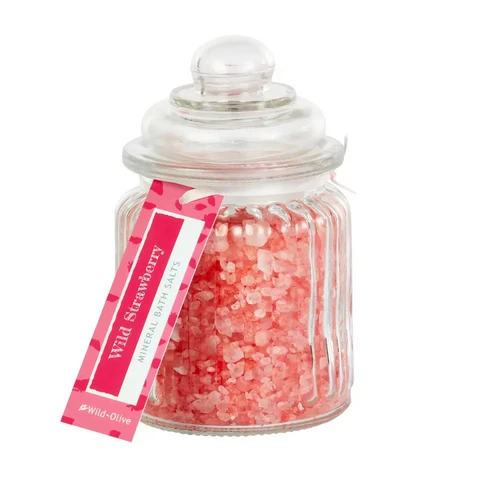 Wild Strawberry Bath Salt Jar