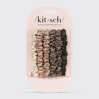 Ultra Petite Satin Scrunchies - Eucalyptus