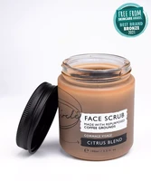 Natural Face Scrub - citrus blend with coffee + rosehip oil