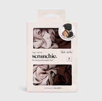 Satin Scrunchies 5-pack - Cameo