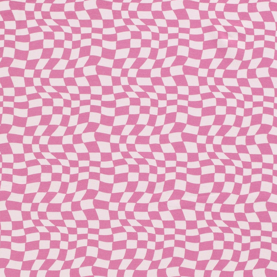 Abstraktitruudut- trikoo Pinkki