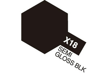 X-18 Semi gloss Black