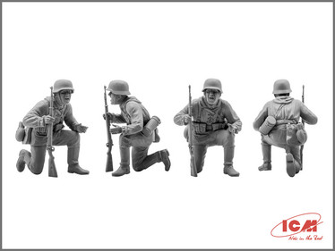 German Tank Riders (1942-1945) 4 figures