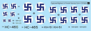 Captured Fighters in Finnish Service WW II