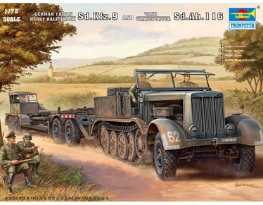 German Sd.Kfz.9 (18t) Half-Track & Sd.Ah.116 Trailer