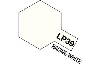 TAMIYA LACQUER PAINT LP-39 RACING WHITE (GLOSS)