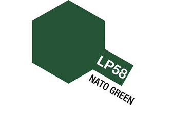TAMIYA LACQUER PAINT LP-58 NATO GREEN (FLAT)